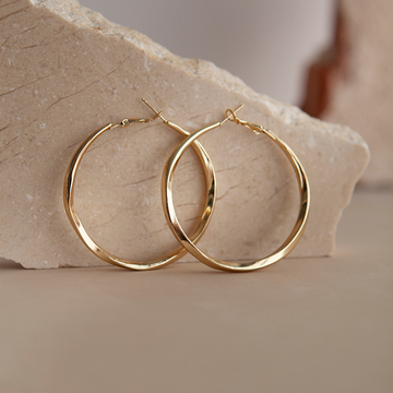 Aurora Gold Hoop Earrings