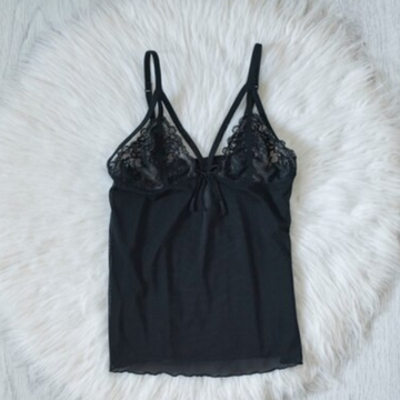 Noir Silk Camisole