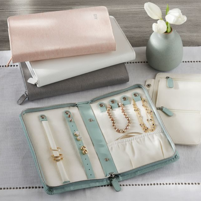 Velour Jewelry Travel Case