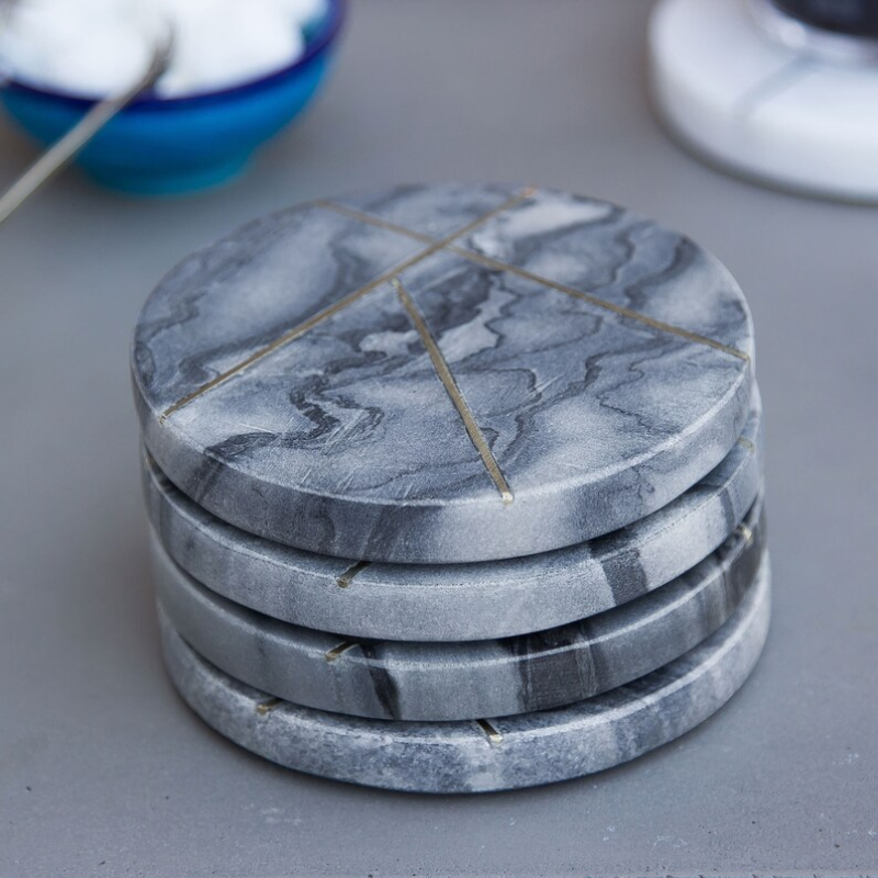 Marble Coaster Set